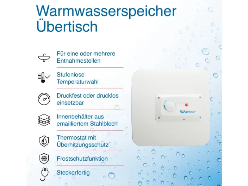 Regent Warmwasserspeicher<Kleinspeicher REG 15 O 15 Liter
