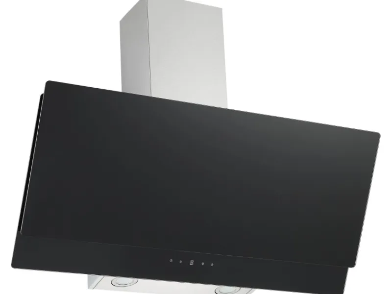 Respekta Dunstabzugshaube CH77090SA 90 cm Glas Scwarz EEK: A< Kopffreihauben