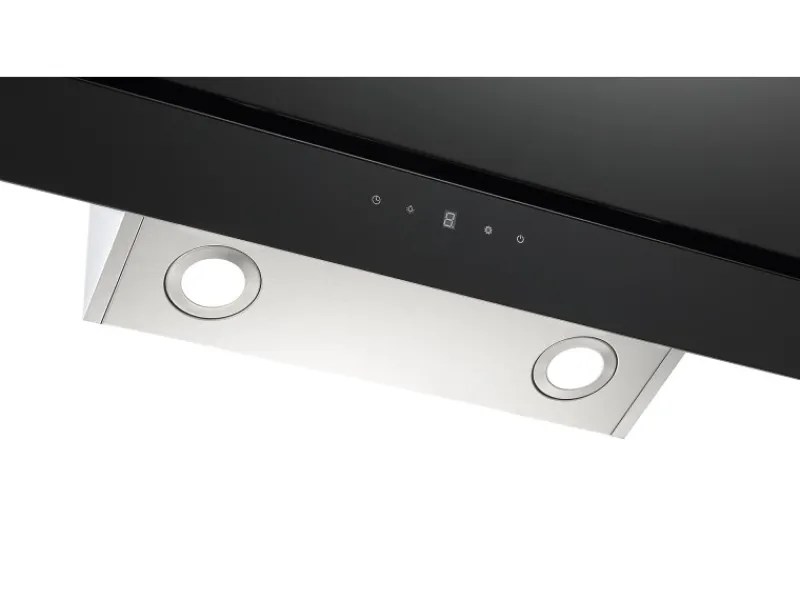 Respekta Dunstabzugshaube CH77090SA 90 cm Glas Scwarz EEK: A< Kopffreihauben
