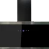 Respekta Kopffreihauben|Kochfelder<Dunstabzugshaube CH89090S Kopffrei 90 cm Schwarz