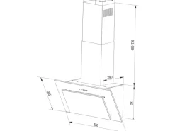 Sale Respekta Dunstabzugshaube CH 33060 WB 60 cm EEK: B Weiß
