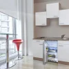Respekta Economy Küchenzeile  150 cm Weiß-Eiche Sägerau Nachbildung< Pantryküchen|Miniküchen