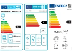 Respekta Economy Küchenzeile KB220ESWS 220 cm -Eiche Sägerau Weiß