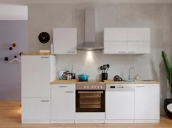 Respekta Kochfelder|Herde<Economy Küchenzeile KB280WWC 280 cm