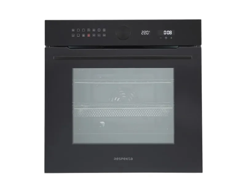 Respekta Backöfen<Einbaubackofen Glas Autark Adrian 71 l Schwarz
