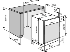 Online Respekta Einbaugeschirrspüler GSP 60 TID MA 60 cm teilintegriert EEK: E