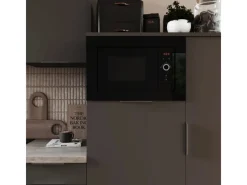 New Respekta Einbaumikrowelle Jana Glasfront Schwarz