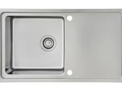 Respekta Einbauspüle Chicago 86 cm x 50 cm Edelstahl< Edelstahlspülen|Schneidebretter