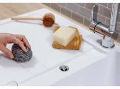 Respekta Granitspülen<Einbauspüle Massivgranit Austin 100 cm x 50 cm Weiß