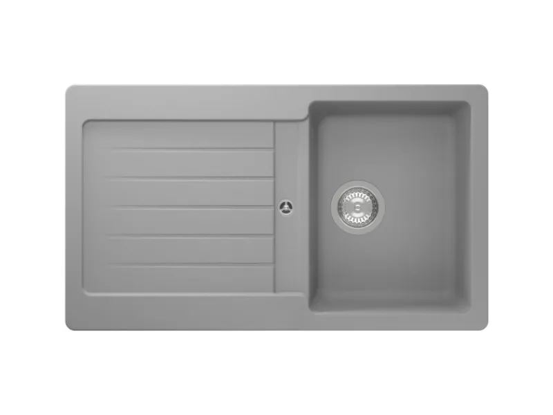 Respekta Granitspülen<Einbauspüle Massivgranit Austin 86 cm x 50 cm Grau