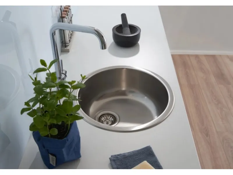 Clearance Respekta Einbauspüle Portland Ø 44,6 cm Edelstahl