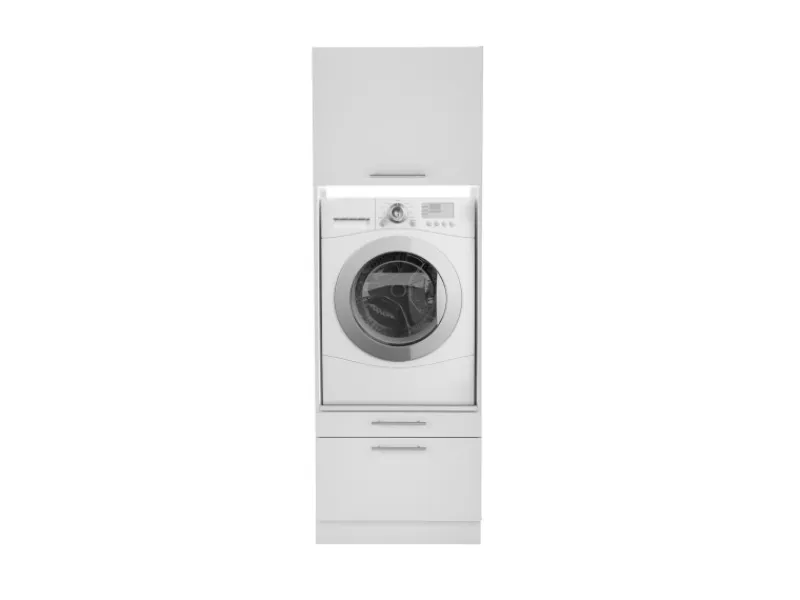 Respekta Hauswirtschaftsraum Set Clara 200 cm x 184,8 cm x 67,6 cm Weiß Matt