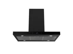 Respekta Wandhauben|Inselhauben<Inselhaube Cara mit Glasfront 65 cm x 89,5 cm x 60 cm Schwarz