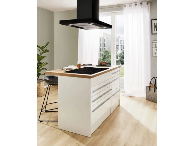 Respekta Wandhauben|Inselhauben<Inselhaube Cara mit Glasfront 65 cm x 89,5 cm x 60 cm Schwarz
