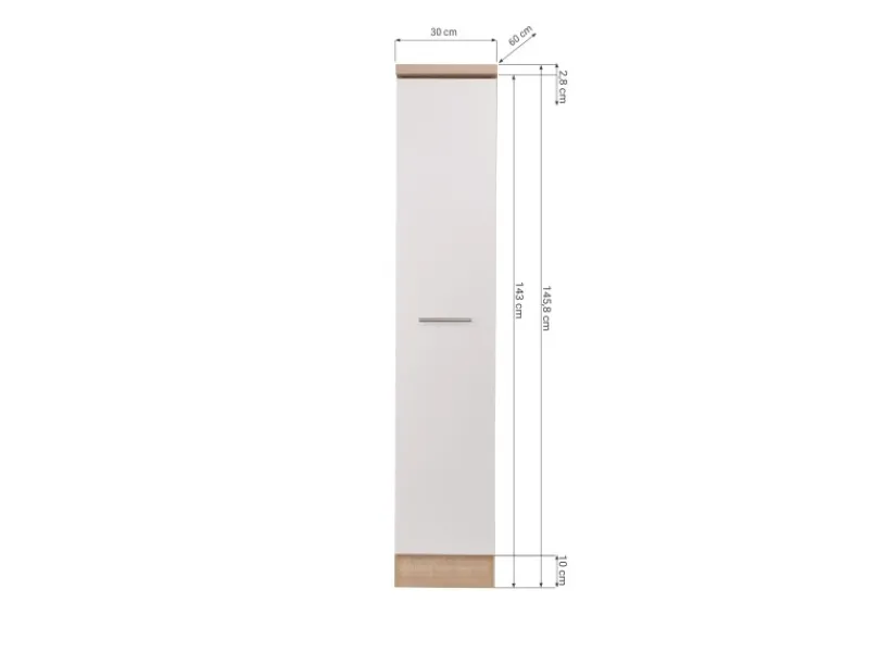 Respekta Pfannen<Küchen-Apothekerschrank Merle 30 cm