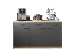 New Respekta Küchenmöbel-Set 13 Merle 150 cm Grau