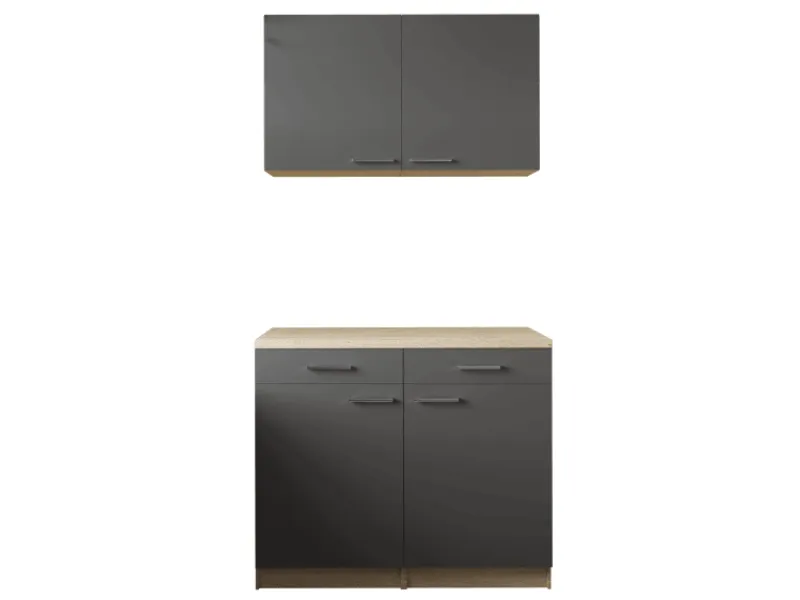 Hot Respekta Küchenmöbel-Set 10 Merle 100 cm Grau
