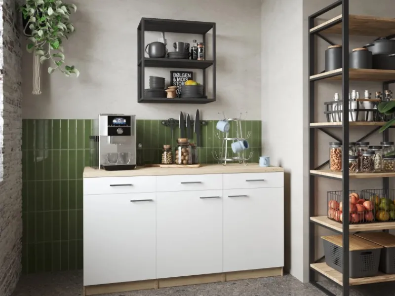 Respekta Küchenmöbel-Set 13 Merle 150 cm< Pantryküchen|Miniküchen
