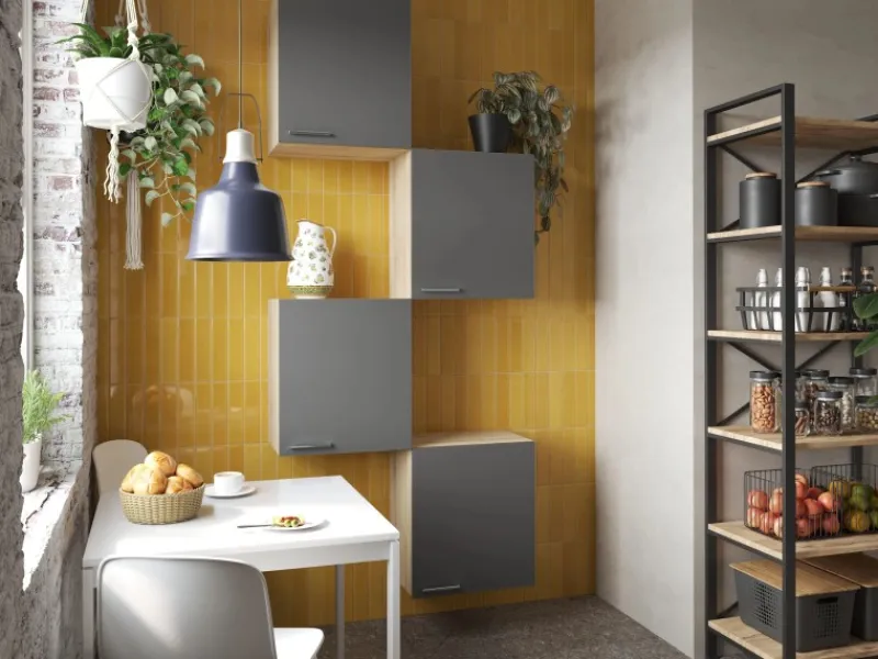 Online Respekta Küchenmöbel-Set 7 Merle 100 cm Grau