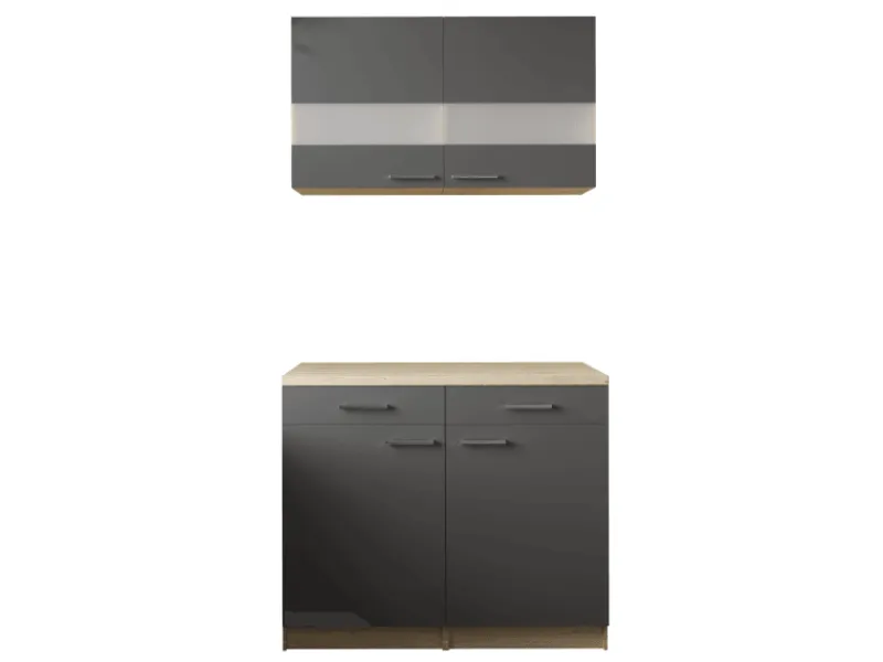 Respekta Miniküchen|Einbauküchen<Küchenmöbel-Set 9 Merle 100 cm