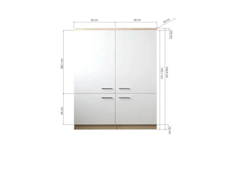Sale Respekta Küchenmöbel-Set 11 Merle 120 cm Weiß