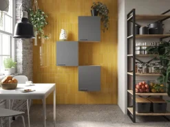 New Respekta Küchenmöbel-Set 8 Merle 100 cm Grau