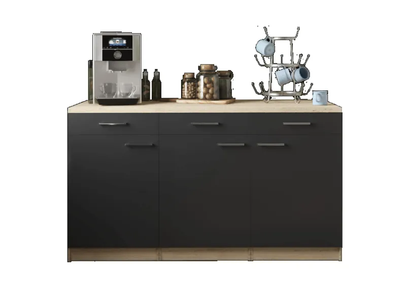 Respekta Küchenmöbel-Set 13 Merle 150 cm< Pantryküchen|Miniküchen