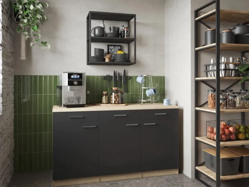 Respekta Küchenmöbel-Set 13 Merle 150 cm< Pantryküchen|Miniküchen