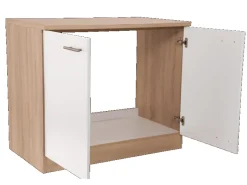 Respekta Küchen-Spülenunterschrank Merle 100 cm Weiß