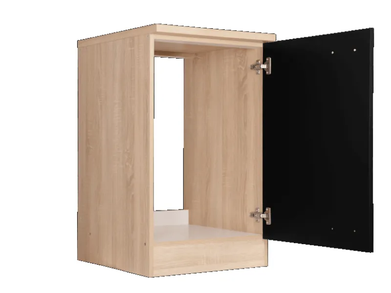 Outlet Respekta Küchen-Spülenunterschrank Merle 50 cm Schwarz