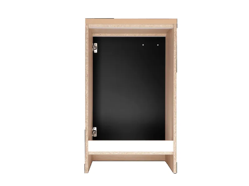 Outlet Respekta Küchen-Spülenunterschrank Merle 50 cm Schwarz