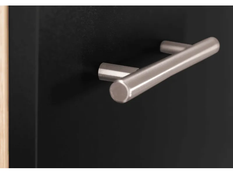 Outlet Respekta Küchen-Spülenunterschrank Merle 50 cm Schwarz