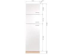 New Respekta Küchen-Umbauschrank Merle 60 cm Grau