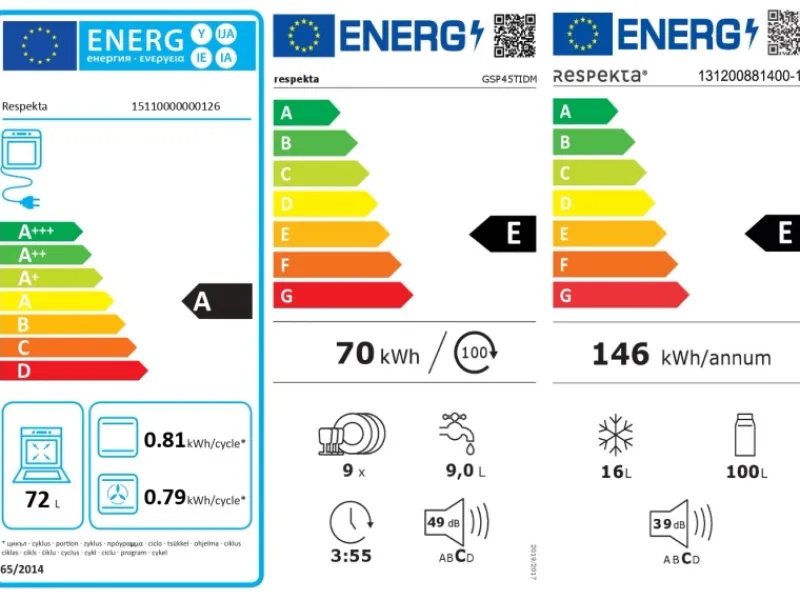 Outlet Respekta Küchenzeile 205 cm -Eiche York Grau