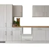 Respekta Einbauküchen<Küchenzeile Anton LBBERP310LHWC ohne E-Geräte 310 cm Lärche Weiß