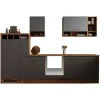 Respekta Küchenzeile Hilde LBBEKB310EGC ohne E-Geräte 310 cm Grau< Einbauküchen|Küchenschränke