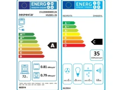 Respekta Einbauküchen<Küchenzeile KB210BBEC 210 cm Nachbildung