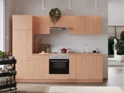 Respekta Einbauküchen|Kochfelder<Küchenzeile KB270BBE 270 cm Nachbildung