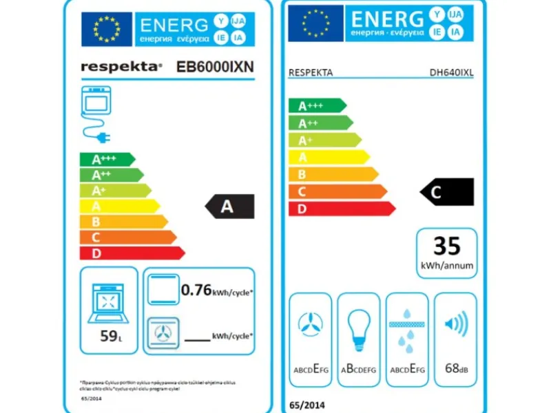 Respekta Küchenzeile KB210BGE 210 cm Grau Buche Nachbildung