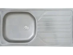 Respekta Single-Küchen|Miniküchen<Küchenzeile KB150ESRMIC 150 cm -Eiche Sägeräu Nachbildung
