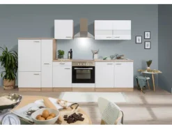 Respekta Küchenzeile KB300ESWC 300 cm -Eiche Sägerau Nachbildung< Winkelküchen|Einbauküchen