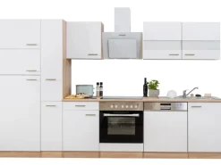Respekta Küchenzeile KB310ESWCGKE 310 cm -Eiche Sägerau Nachbildung< Winkelküchen|Einbauküchen