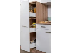 Respekta Küchenzeile KB250ESW 250 cm -Eiche< Herde
