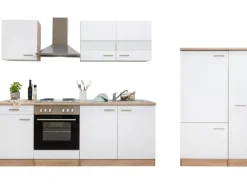 Respekta Küchenzeile KB300ESW 300 cm -Eiche Sägerau Nachbildung< Herde|Kühlschränke