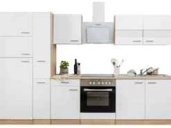 Respekta Kühlschränke|Einbauküchen<Küchenzeile KB300ESWCGKE 300 cm -Eiche Sägerau Nachbildung