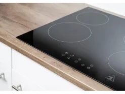 Best Respekta Küchenzeile KB300EYG 300 cm -Eiche York Nachbildung Grau Seidenglanz