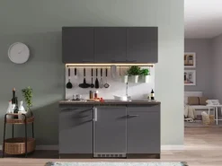 Respekta Single-Küchen|Miniküchen<Küchenzeile KB150EYG 150 cm -Eiche York Nachbildung