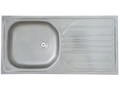 Clearance Respekta Küchenzeile KB225EYS 225 cm -Eiche York Nachbildung Schwarz