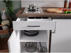 Respekta Küchenzeile KB150EYWMI 150 cm -Eiche York Nachbildung< Miniküchen|Kochfelder