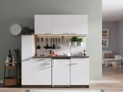 Respekta Single-Küchen|Einbauküchen<Küchenzeile KB180EYW 180 cm -Eiche York Nachbildung